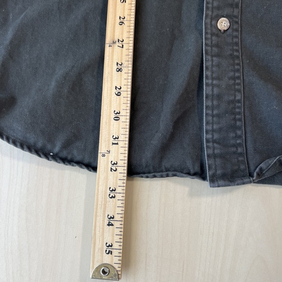 Carhartt Shirt Mens L Tall Gray Canvas Button Down Utility Shirt S09MOS - Picture 8 of 8